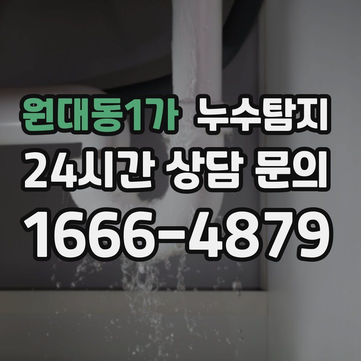 원대동1가 누수탐지 태풍 뒤 빠른 점검으로 안심