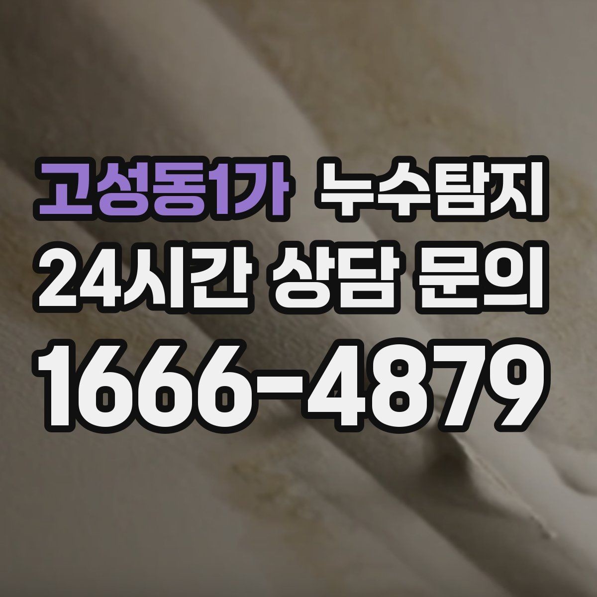 고성동1가 누수탐지 벽체 내부 소리로 찾은 단서