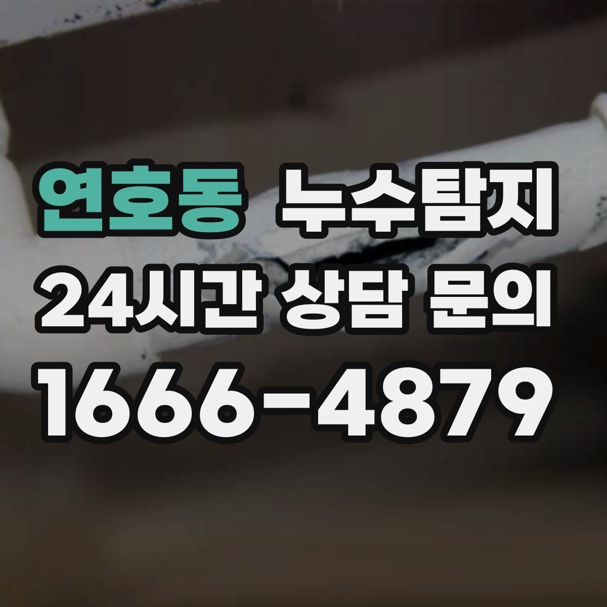 연호동 누수탐지 공용배관 의심되는 부분 판별