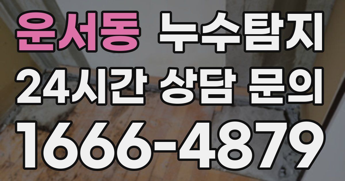 하수구막힘
