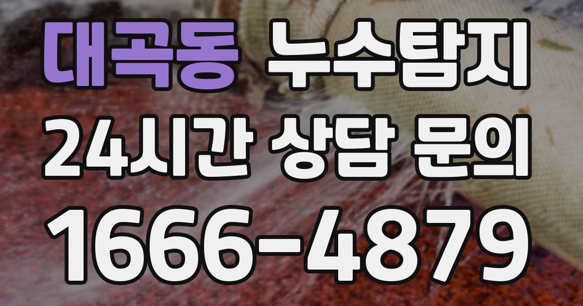 하수구막힘