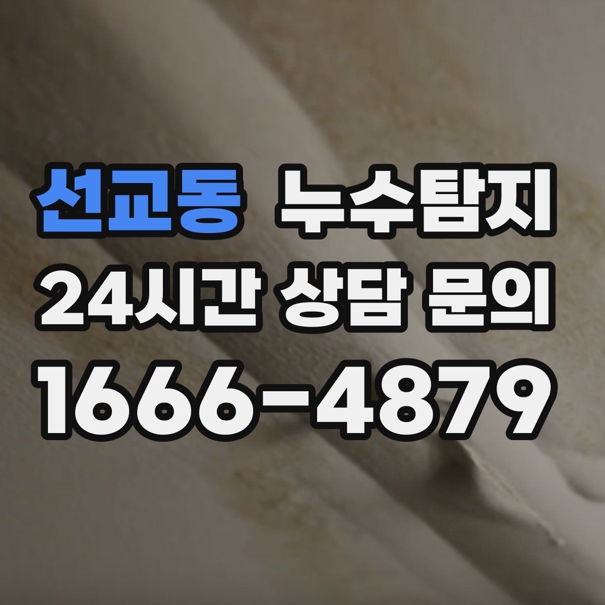 선교동 누수탐지 보험 접수 전 알아두면 좋은 체크포인트