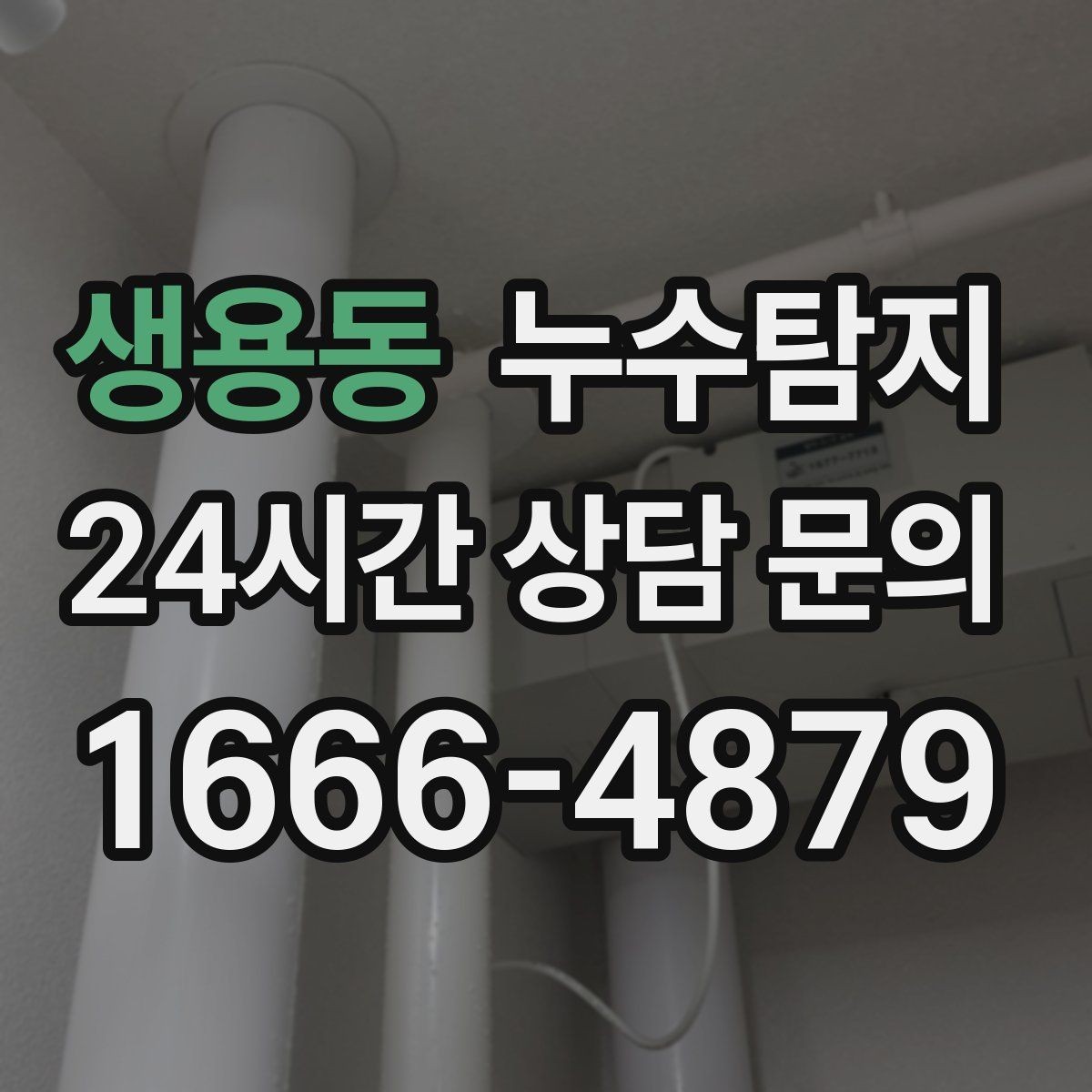 생용동 누수탐지 공용배관 의심되는 부분 찾은 날
