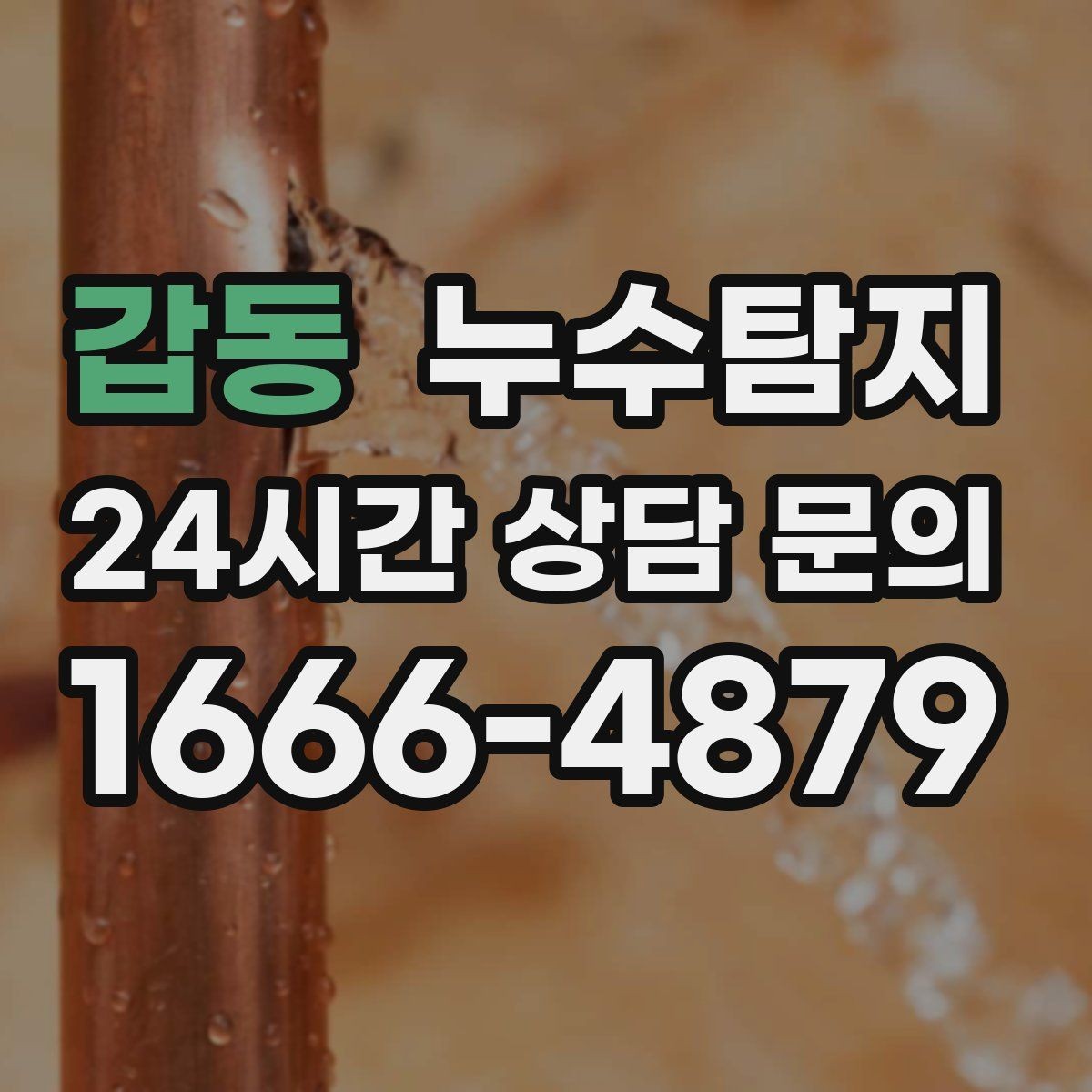 갑동 누수탐지 하자 보수 전 객관 보고서 받기