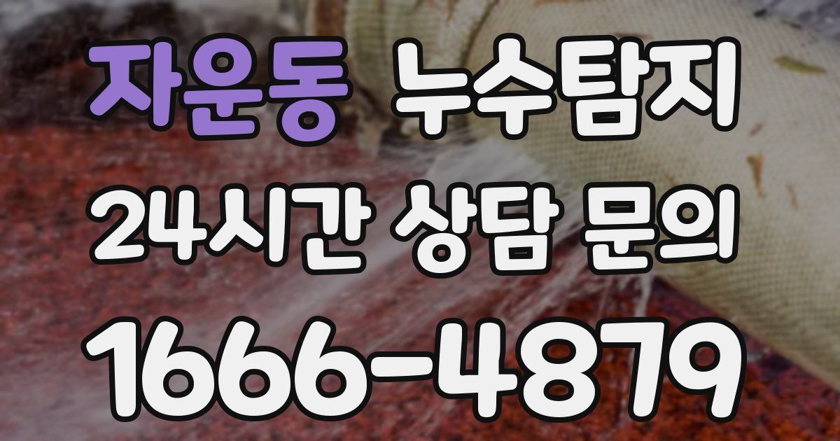 하수구막힘