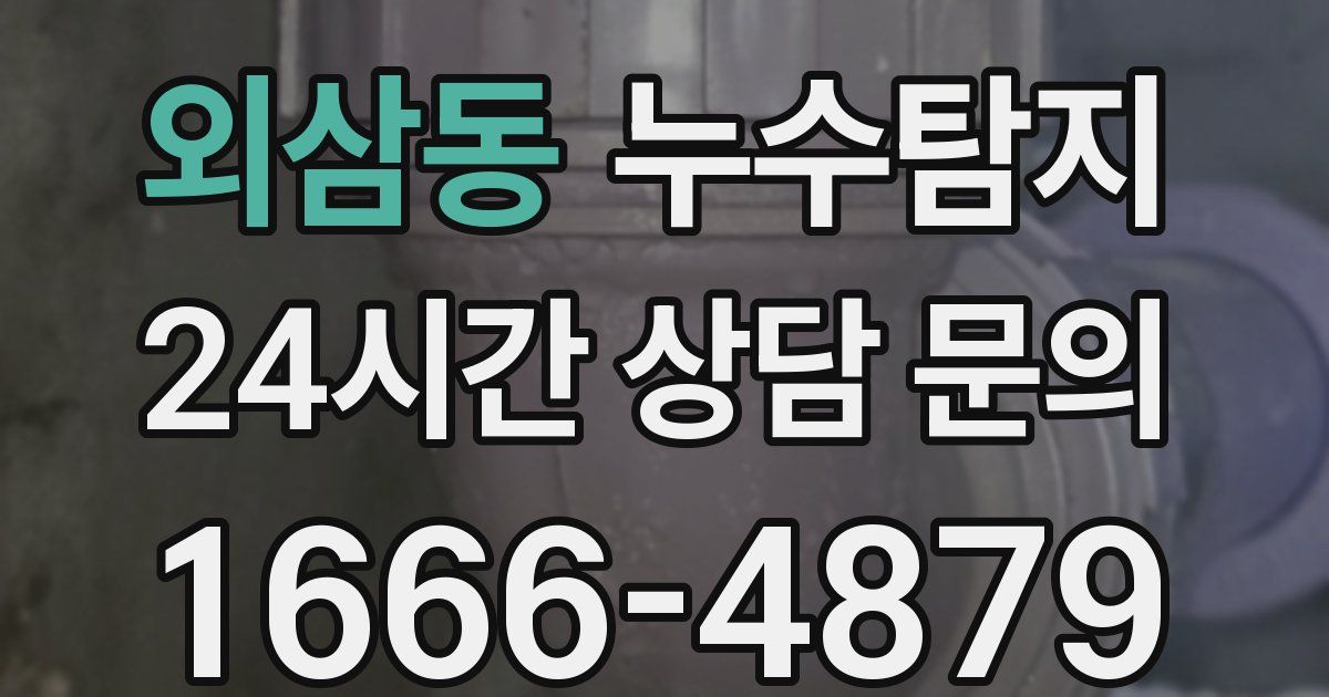 하수구막힘