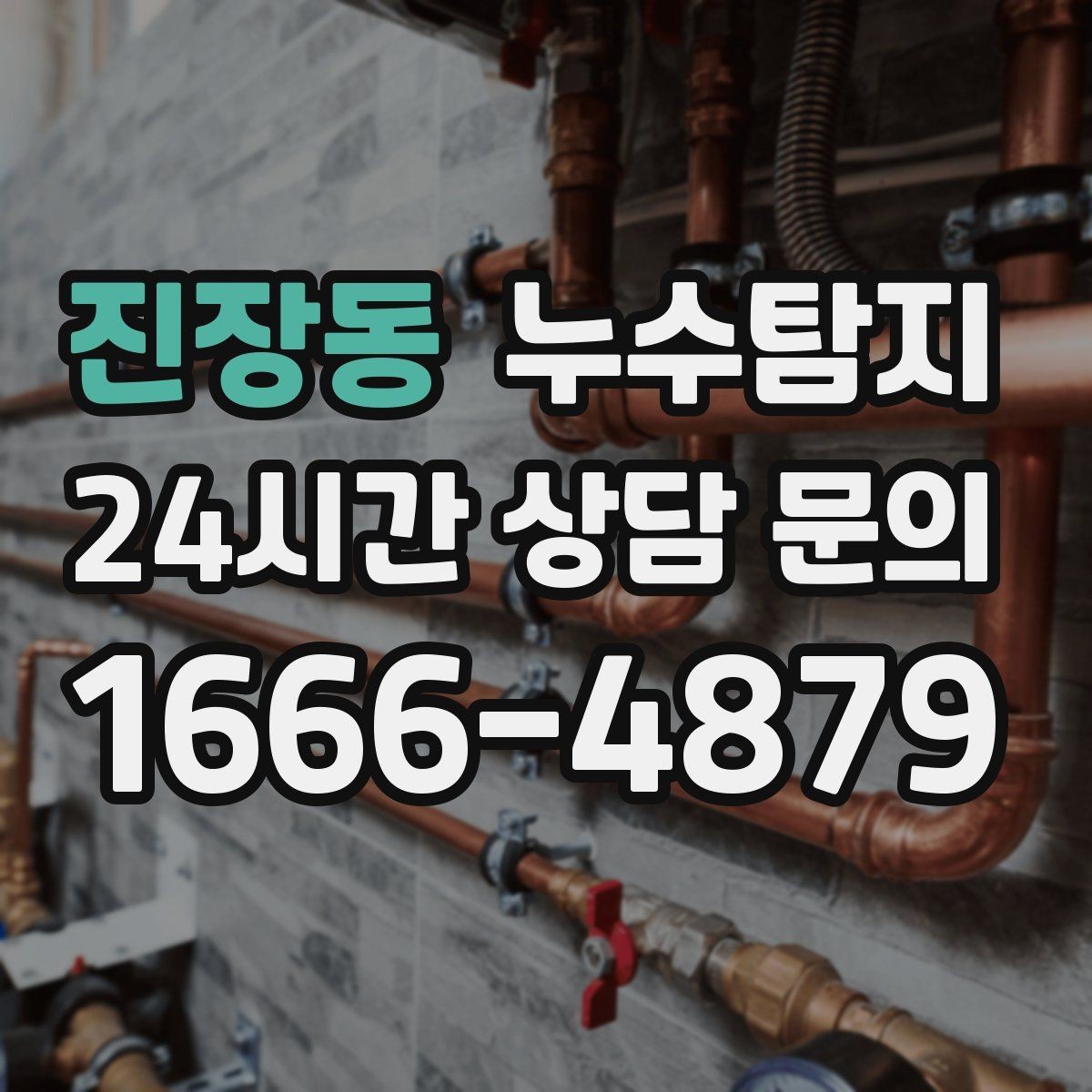 진장동 누수탐지 숨어있는 누수를 확실하게 찾아드립니다.