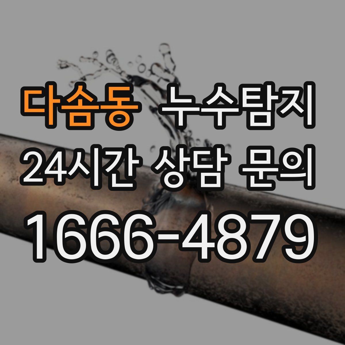 다솜동 누수탐지 하자 보수 전 객관적 보고서 받기
