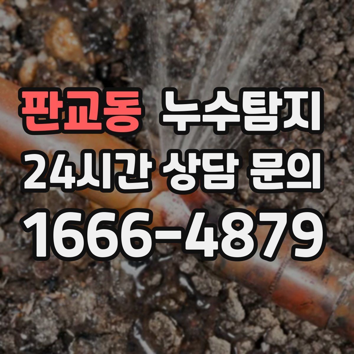 판교동 누수탐지 실외기 배수 라인 정리