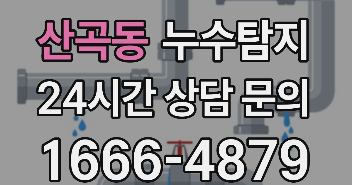 하수구막힘