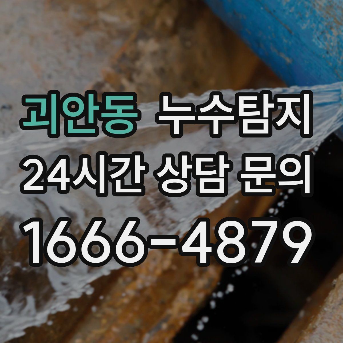 괴안동 누수탐지 공용배관 의심 구간 판별
