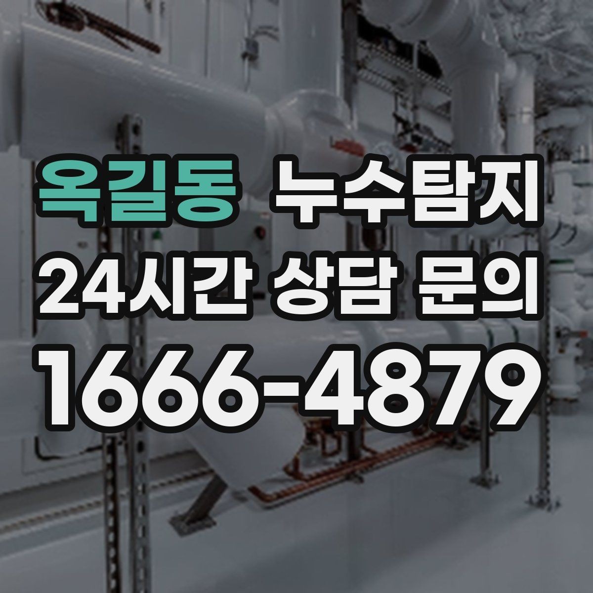 옥길동 누수탐지 세탁기 배수관 누수 해결