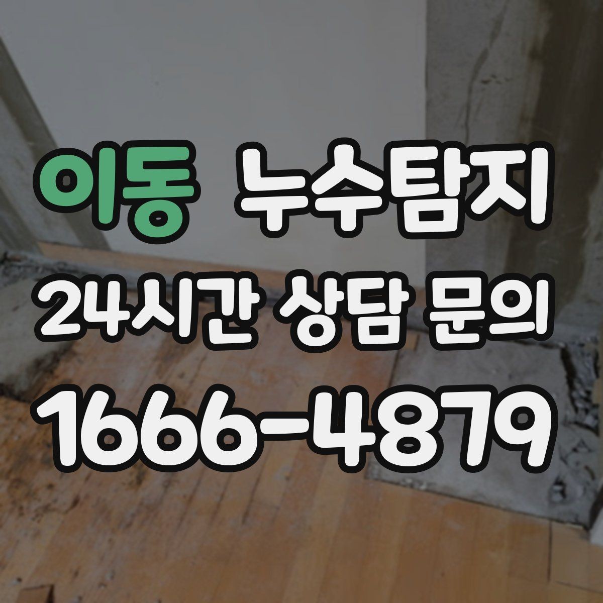 이동 누수탐지 욕실 주방 배관 누수 점검