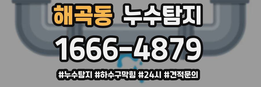 누수닥터 누수탐지