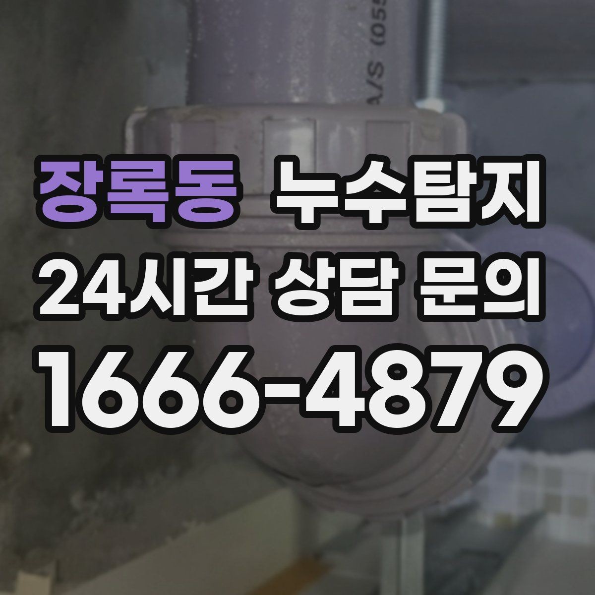 장록동 누수탐지 배수 트랩 역류 냄새 해결