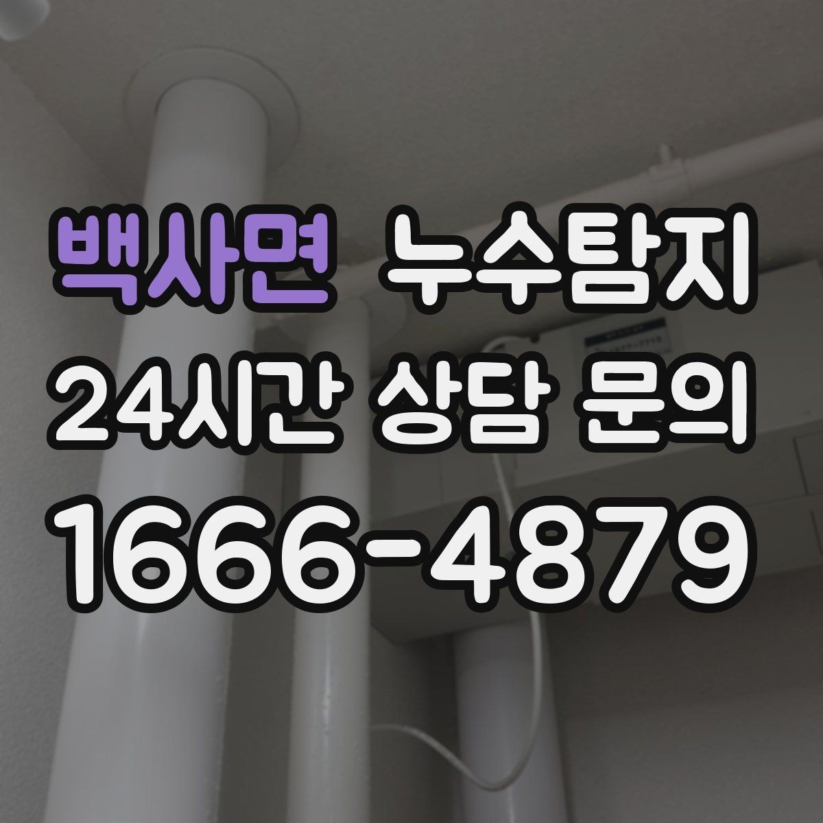 백사면 누수탐지 배수 트랩 역류 냄새 해결