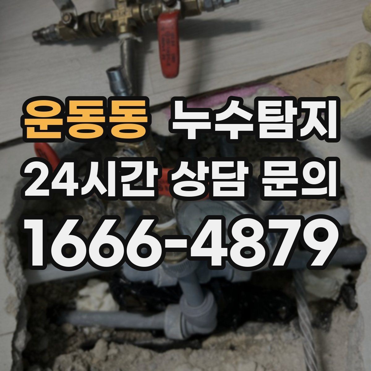 운동동 누수탐지 공용배관 의심되는 부분 판별