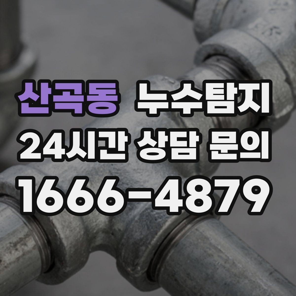 산곡동 누수탐지 눈에 안 보이는 누수 정확한 데이터로 해결하세요