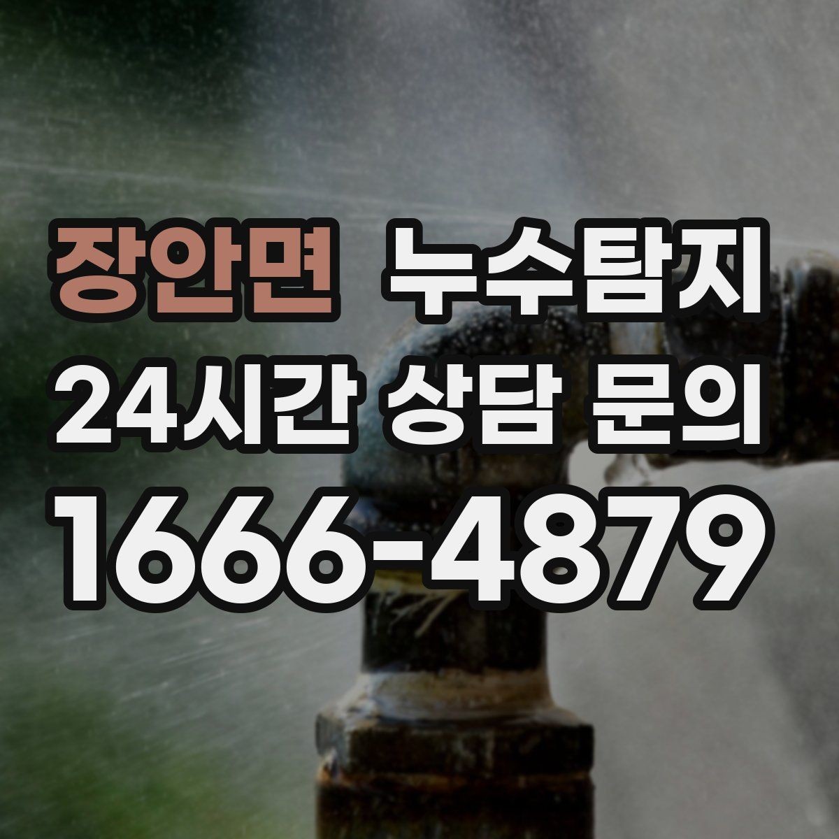 장안면 누수탐지 단독주택 외부 관로 점검