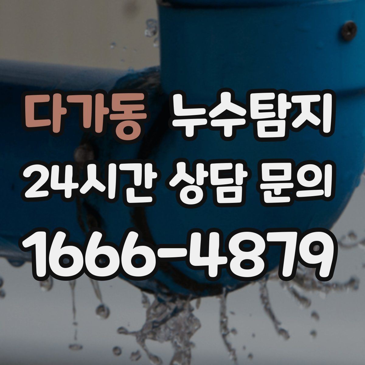 다가동 누수탐지 하부장 곰팡이 정리하고 재발 방지