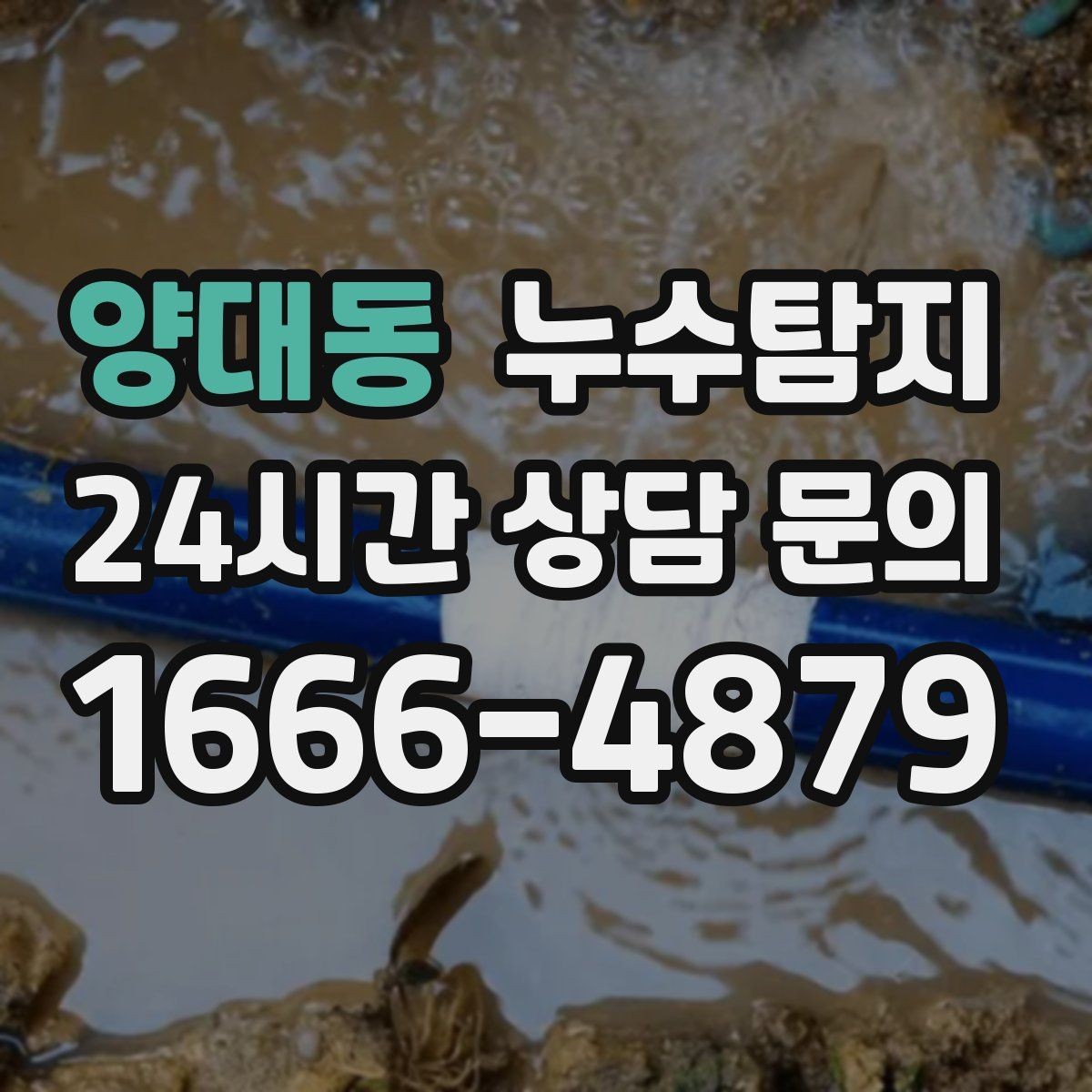 양대동 누수탐지 최소 파괴 정확 위치 탐지