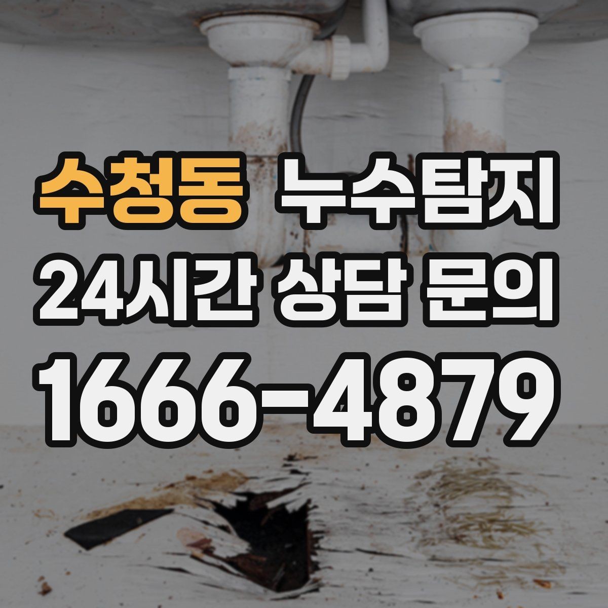 수청동 누수탐지 최소 파괴 정확 위치 탐지