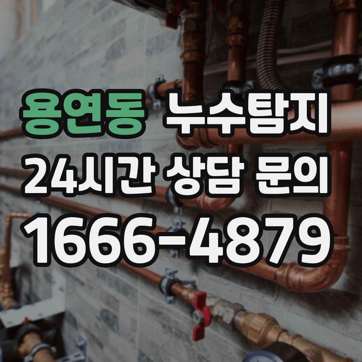 용연동 누수탐지 셀프 점검 후 전문가 호출 타이밍