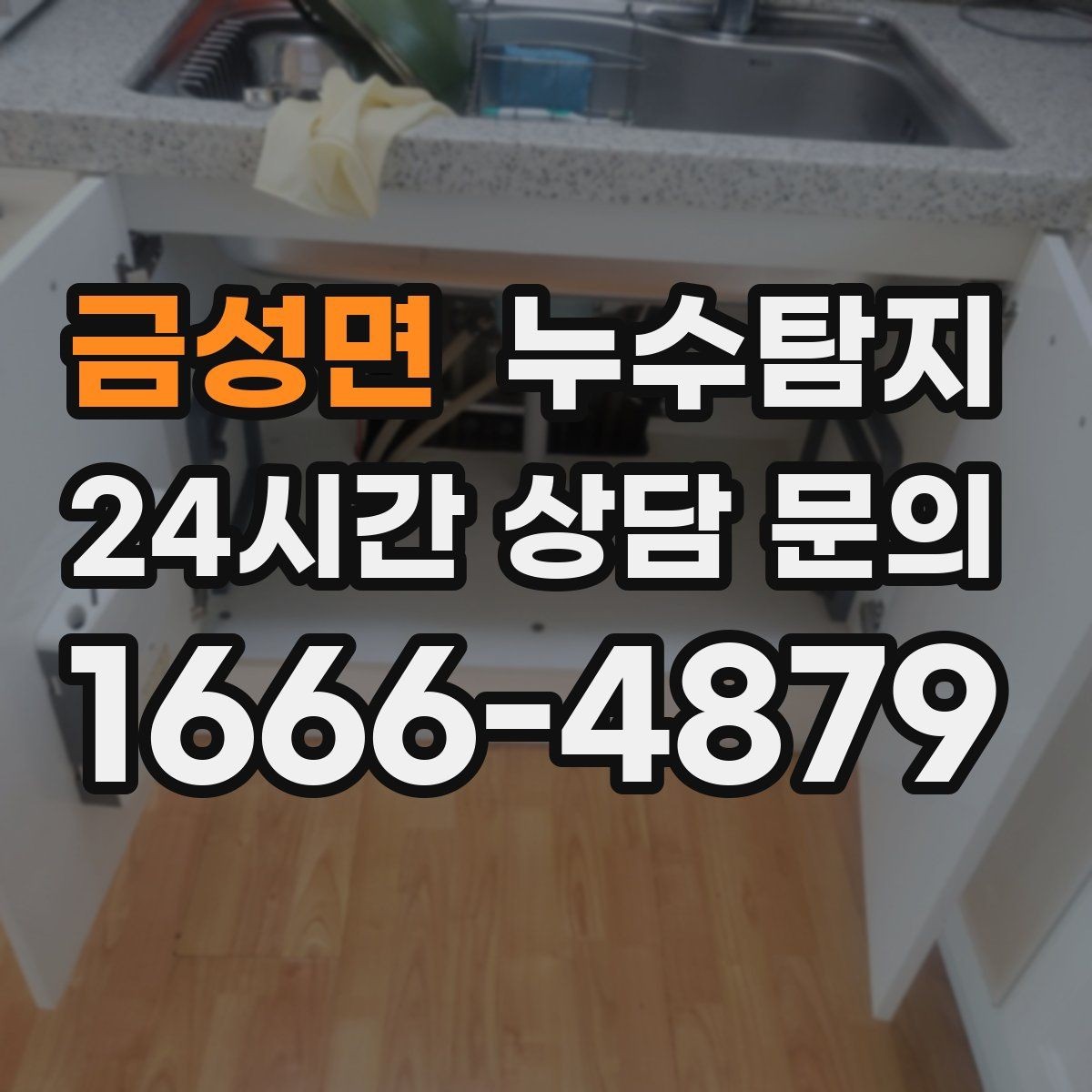 금성면 누수탐지 싱크대 배수관 연결부 점검