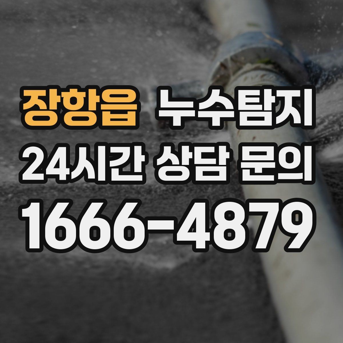 장항읍 누수탐지 세탁기 배수관 누수 해결