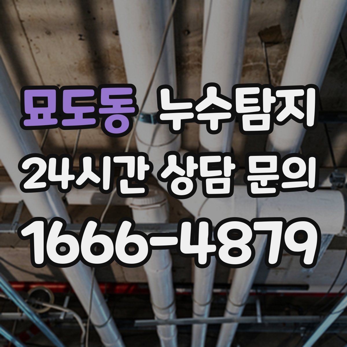 묘도동 누수탐지 주방 수전 하부 누수 점검
