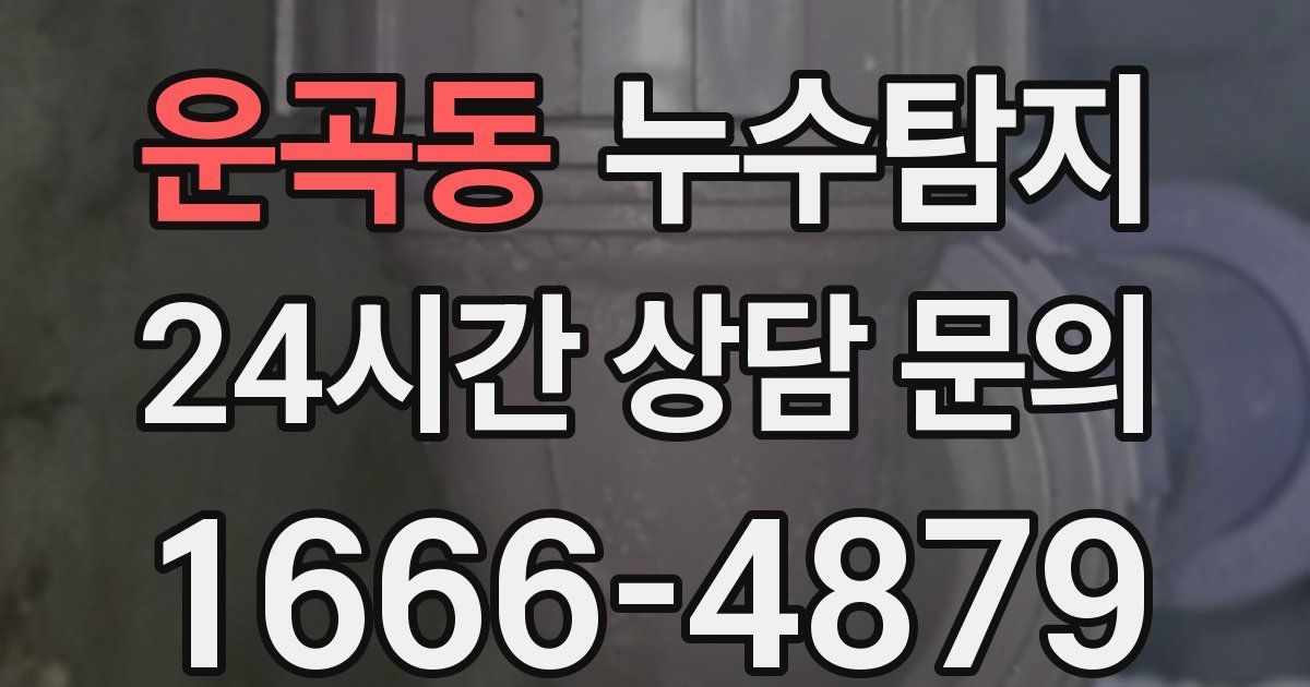 하수구막힘