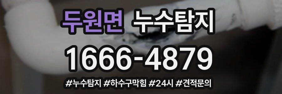 누수닥터 누수탐지