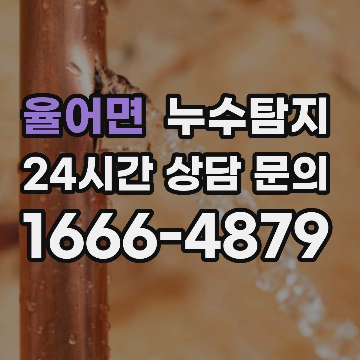율어면 누수탐지 숨어있는 누수도 정확하게