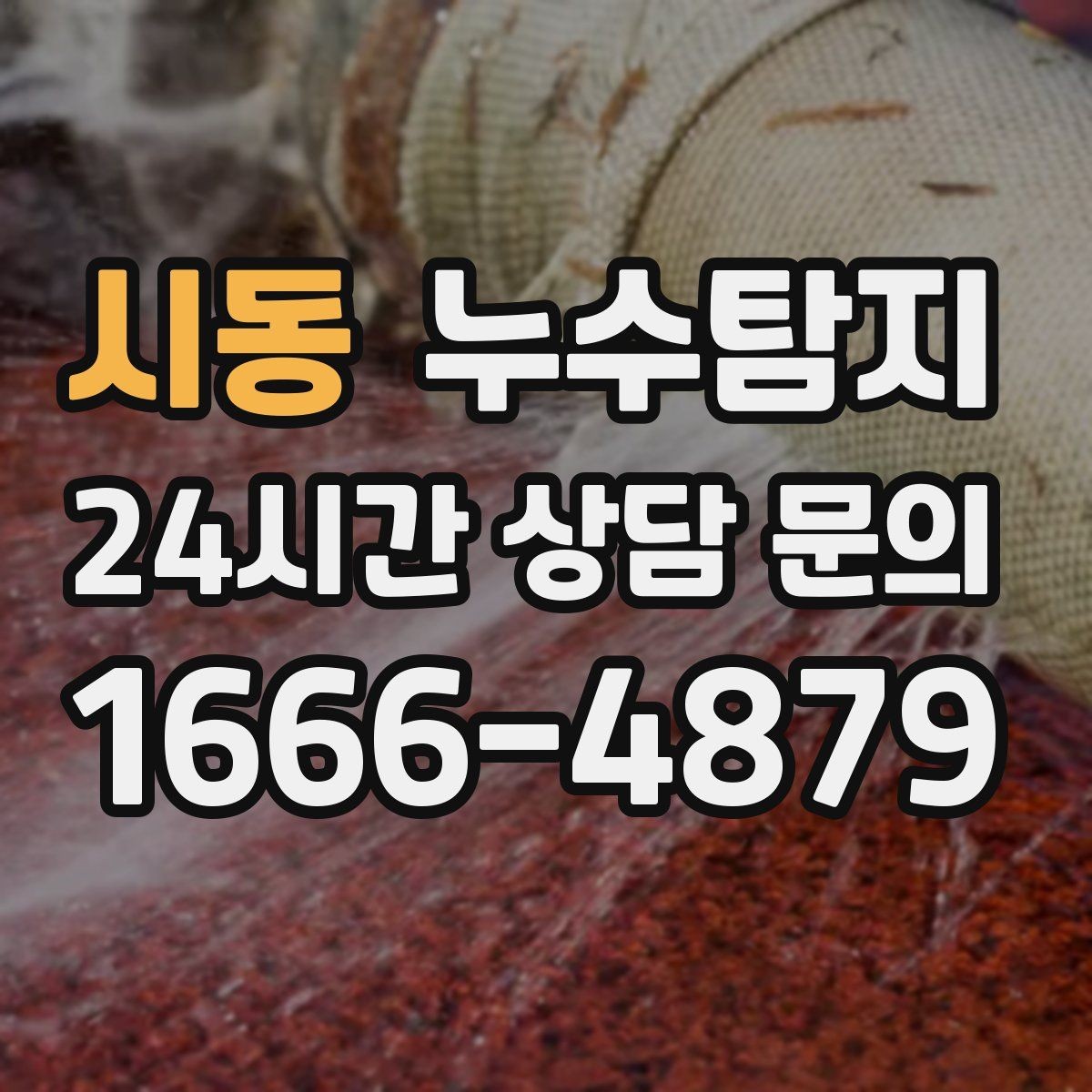 시동 누수탐지 감춰진 누수 정확한 진단으로 재빨리 해결해드립니다