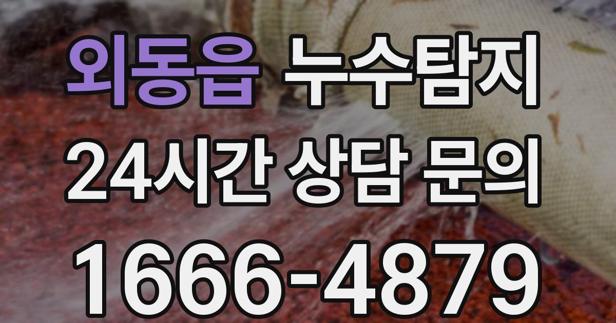 하수구막힘