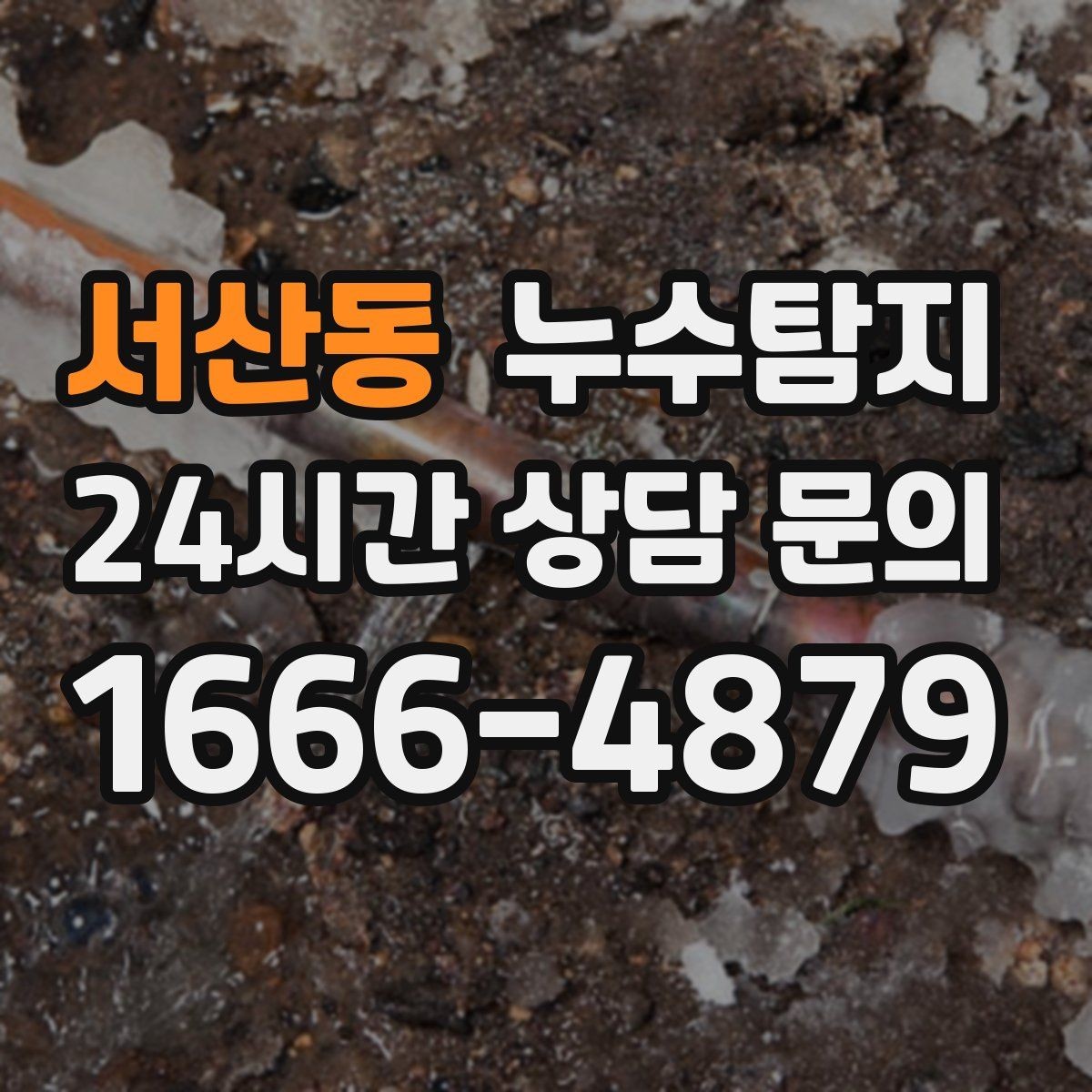 서산동 누수탐지 단독주택 외부 관로 점검