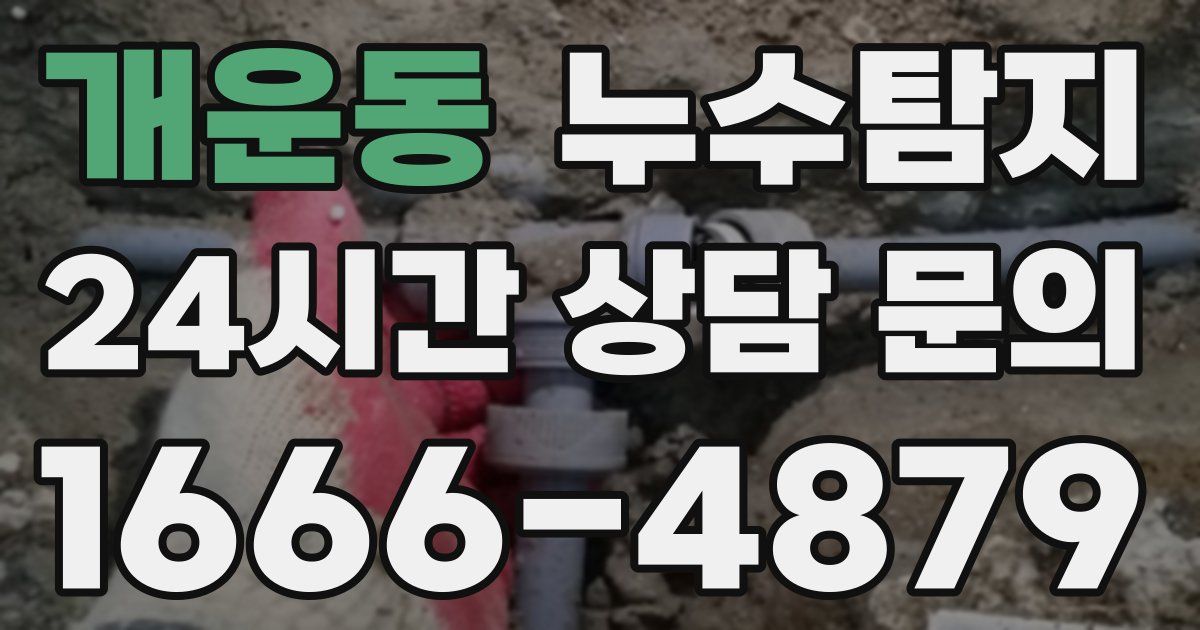하수구막힘