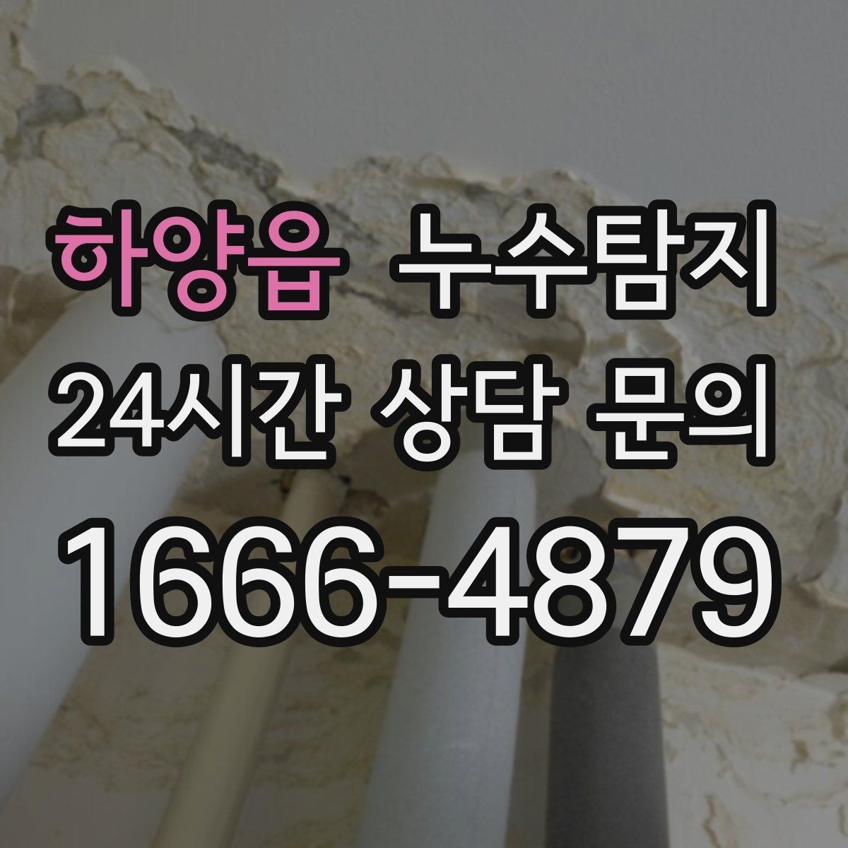 하양읍 누수탐지 주방 수전 하부 누수 점검
