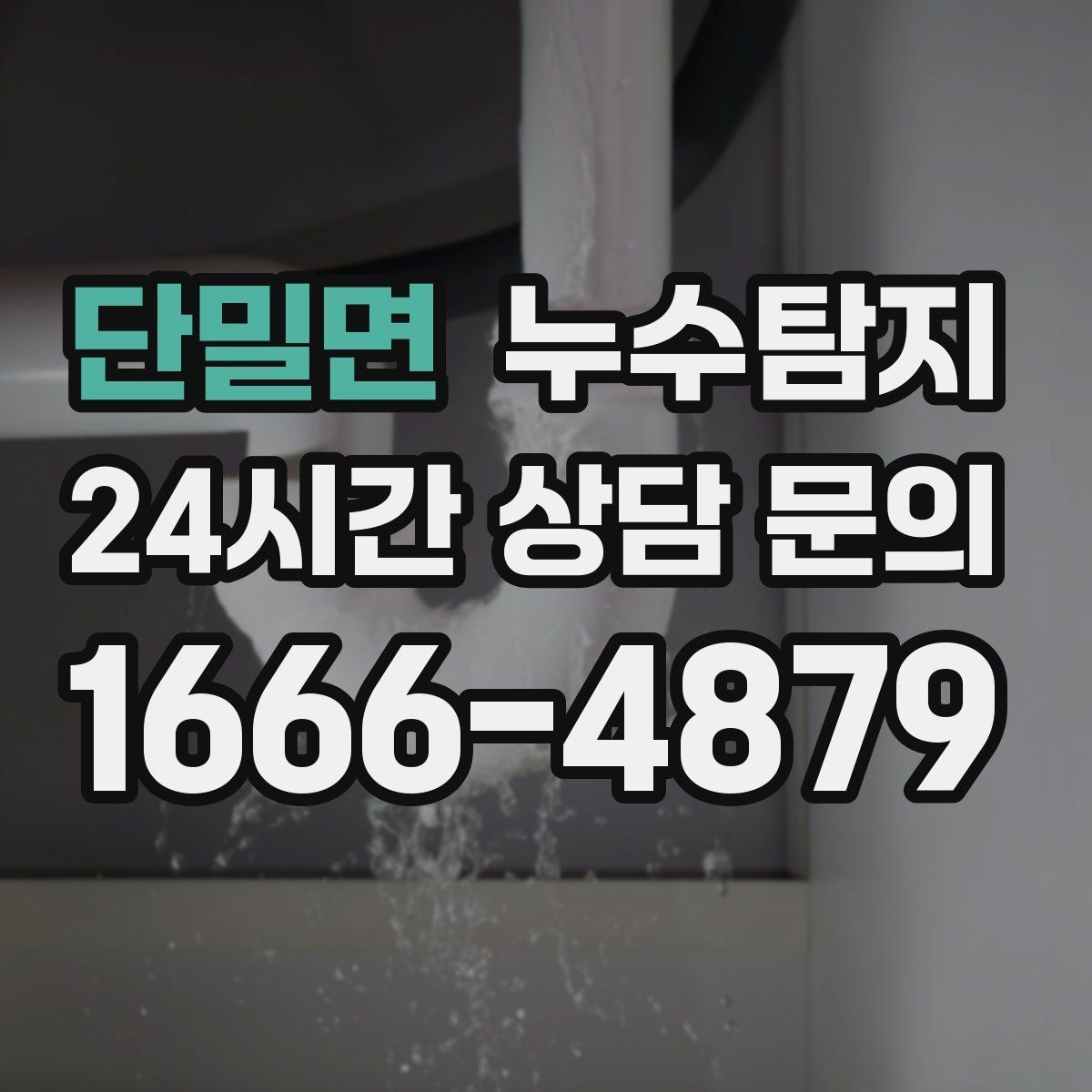 단밀면 누수탐지 열화상 청음 정밀 점검