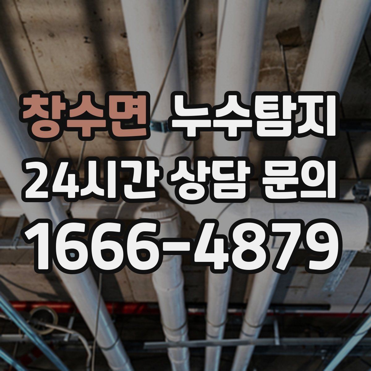 창수면 누수탐지 상가 영업 중 조용한 점검기