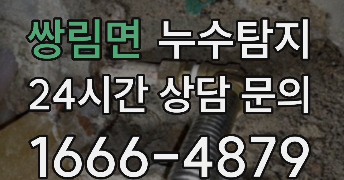 하수구막힘