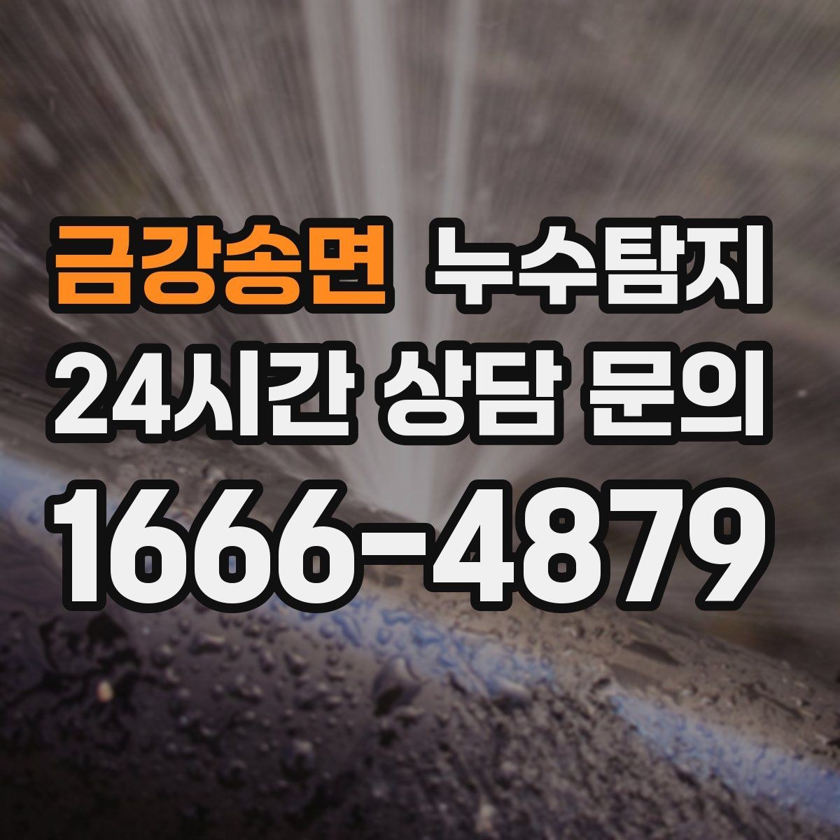 금강송면 누수탐지 해결 빠르면 빠를수록 좋습니다