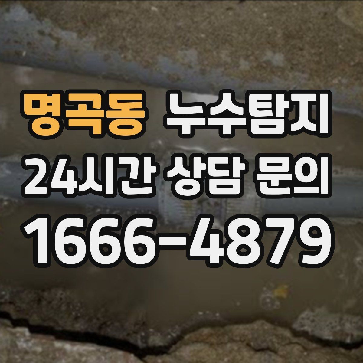 명곡동 누수탐지 반지하 습기 문제가 발생했다면