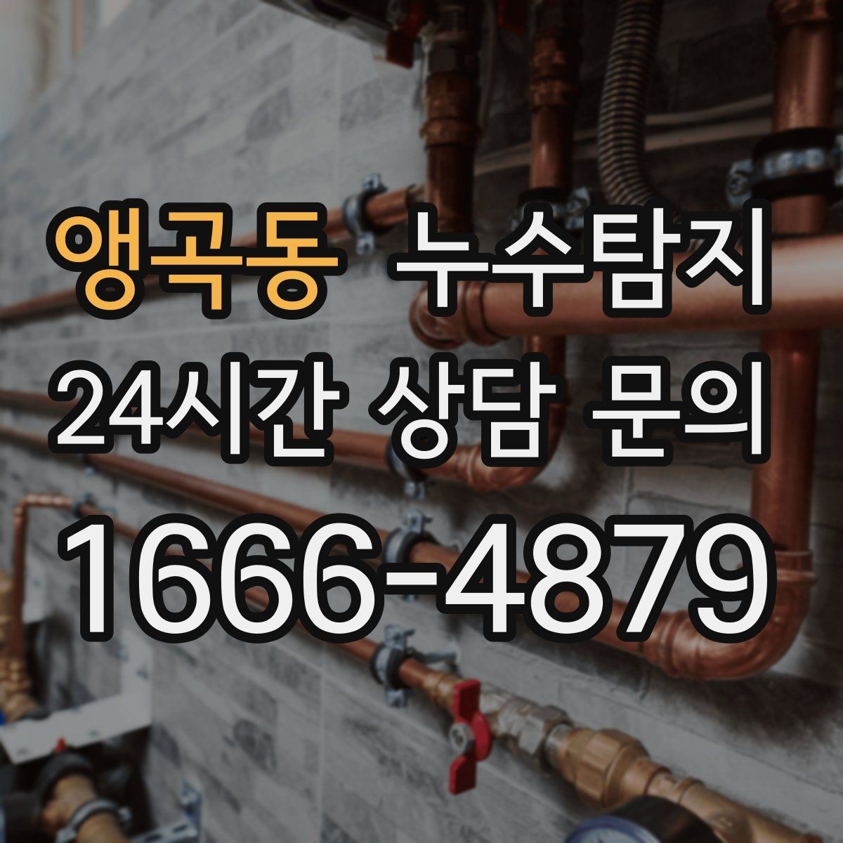 앵곡동 누수탐지 증가한 수도요금 원인을 모른다면