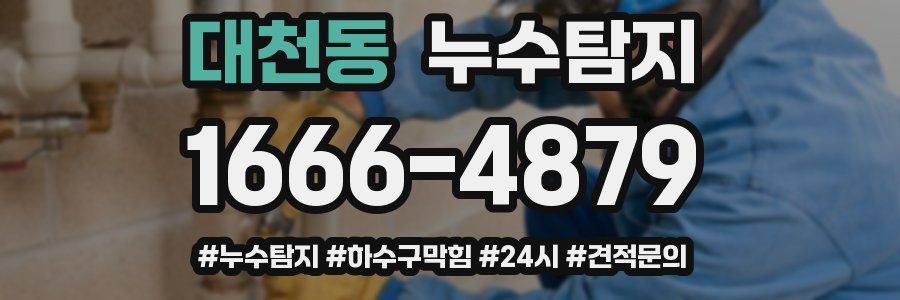 누수닥터 누수탐지