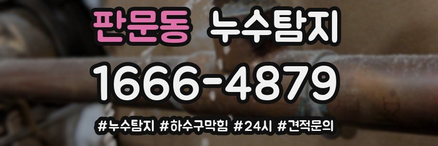 누수닥터 누수탐지