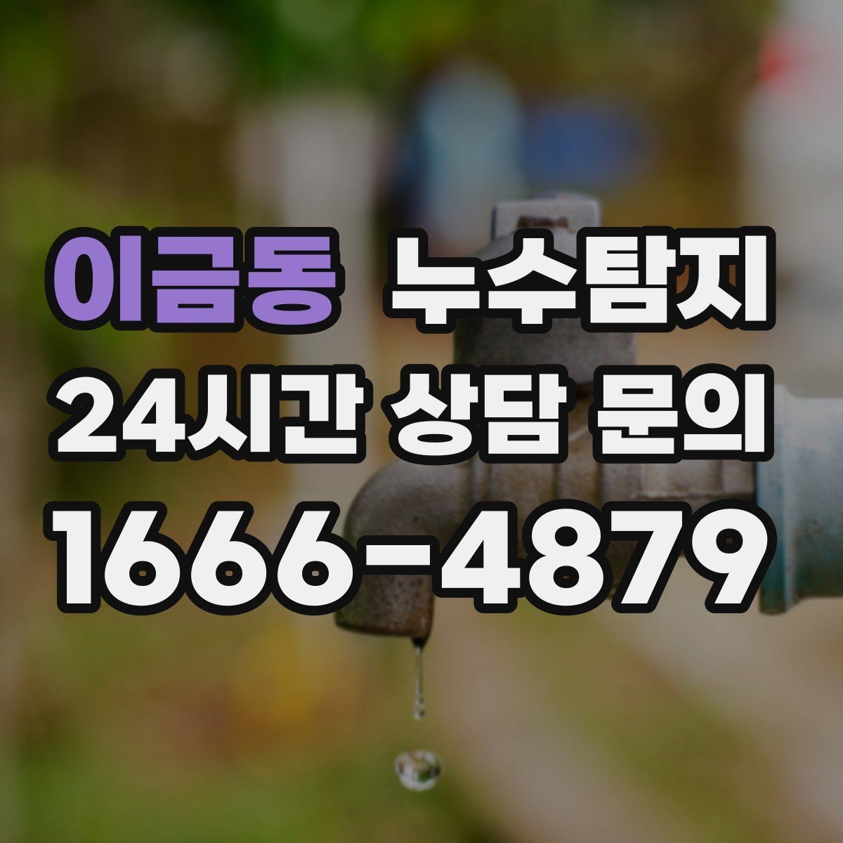 이금동 누수탐지 아파트 빌라 전문 진단