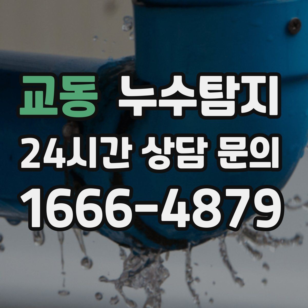 교동 누수탐지 비용과 가치 균형 맞춘 사례