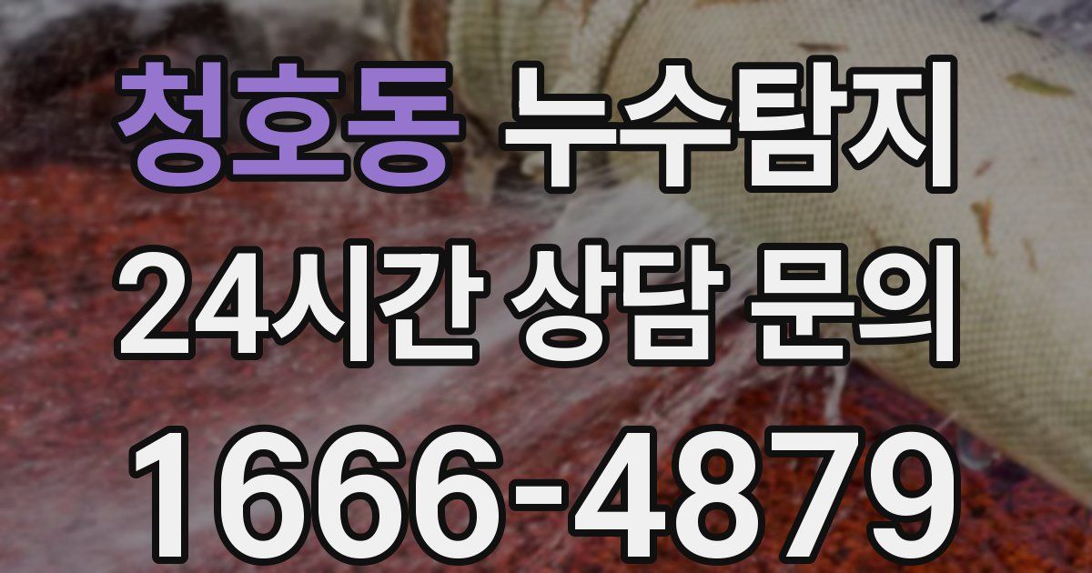 하수구막힘