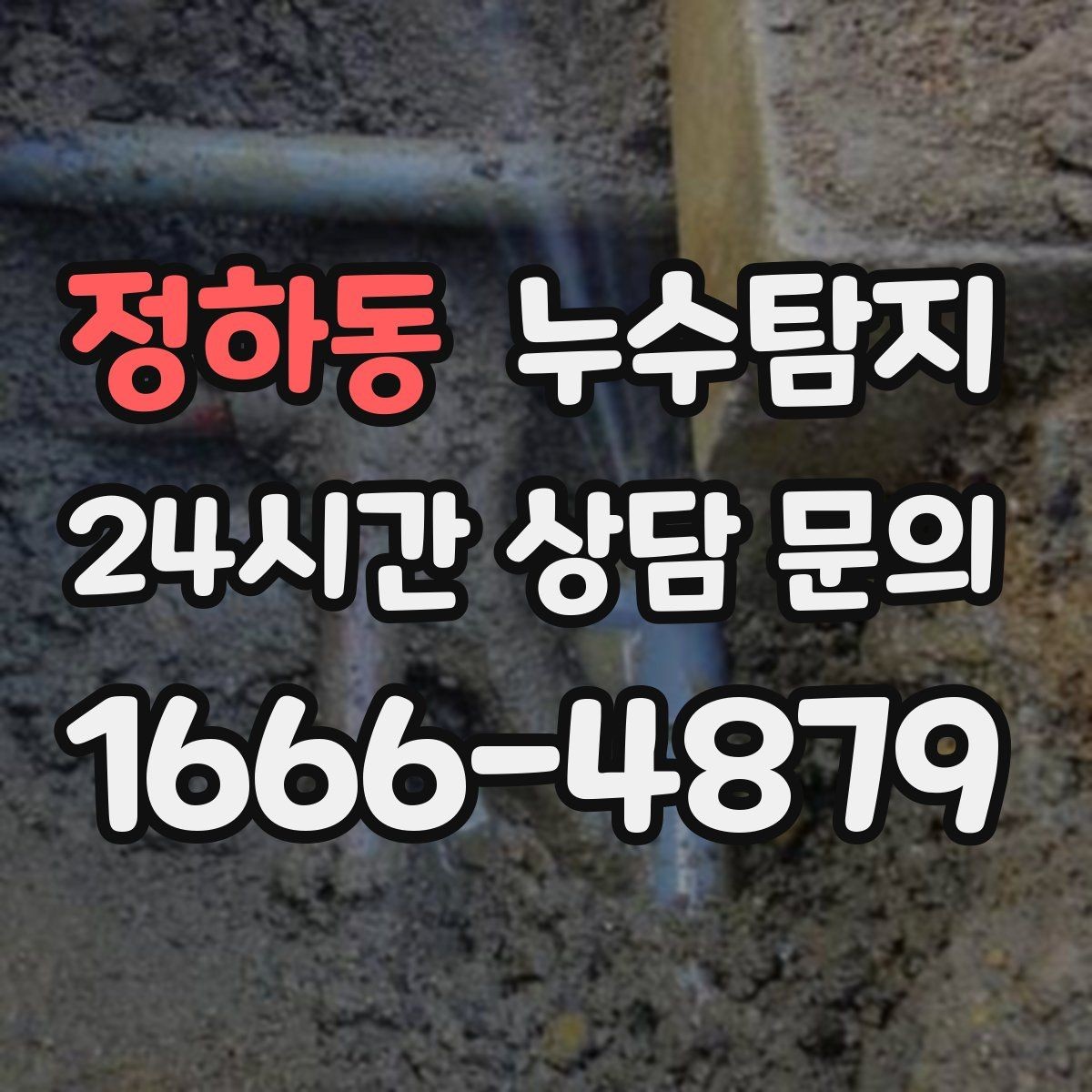 정하동 누수탐지 페인트 변색이 알려준 신호